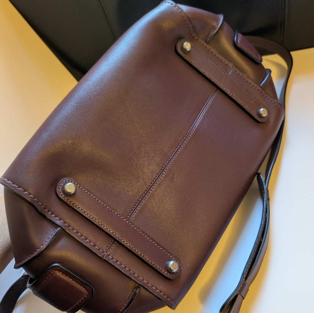 Coach Ace Satchel in Burgundy in EUC - Picture 13 of 16